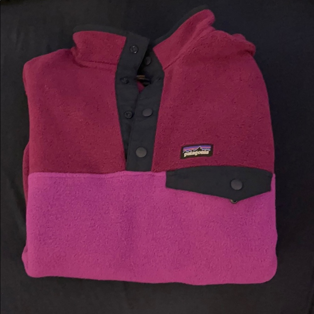 Patagonia kid’s Synchilla snap fleece pullover